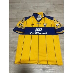 O'Neills GAA Gaelic Football Jersey Men's Yellow Blue Pat O'Donnell An Clár Sz M